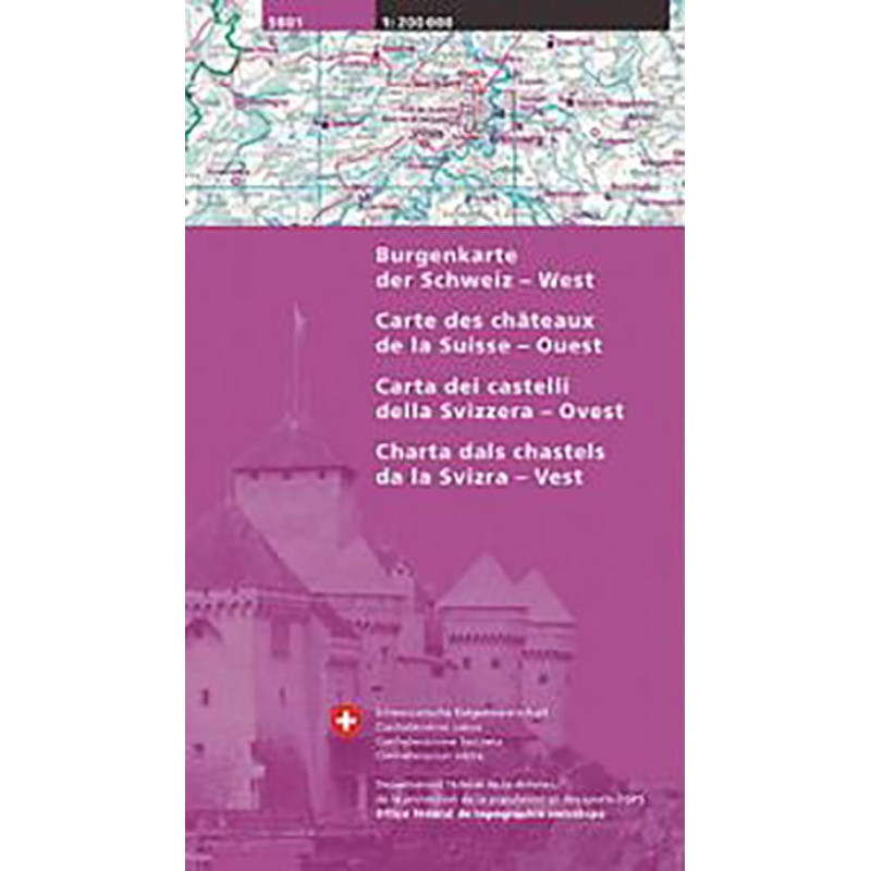 Carte randonnée CARTE DES CHATEAUX OUEST Carte randonnée CARTE DES CHATEAUX OUEST