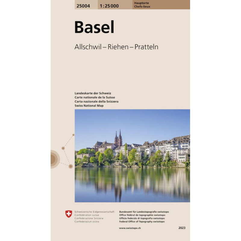 Carte randonnée BASEL ALLSCHWIL - RIEHEN - PRATTELN