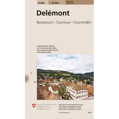 Carte randonnée DELEMONT