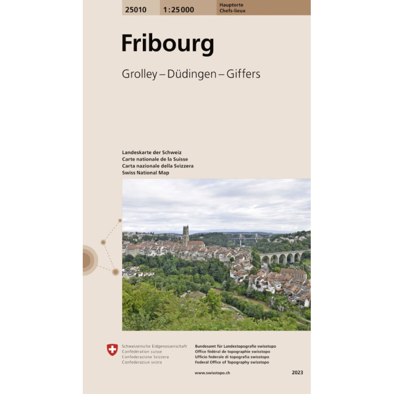 Carte randonnée FRIBOURG