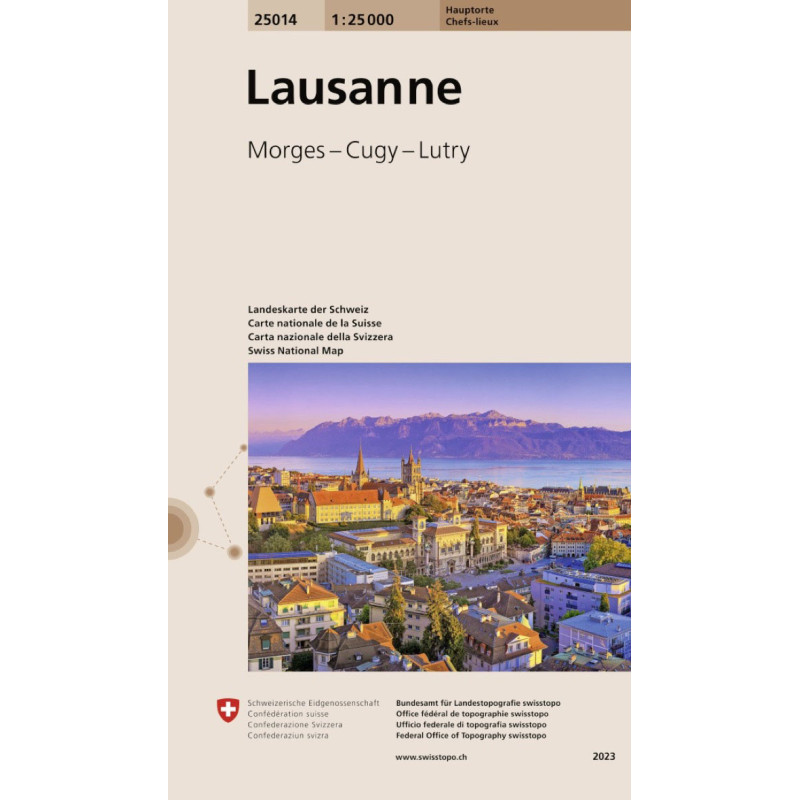 Carte randonnée LAUSANNE MORGES - CUGY - LUTRY Carte randonnée LAUSANNE MORGES - CUGY - LUTRY