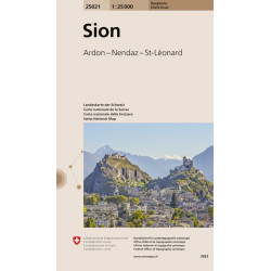 Carte randonnée SION