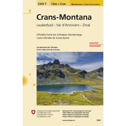 Carte randonnée CRANS-MONTANA