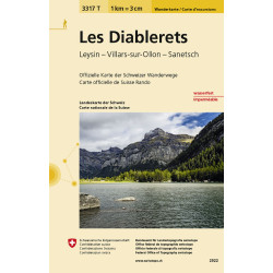 Carte randonnée DIABLERETS INDECHIRABLE ET RESISTANTE EAU
