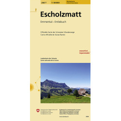 Carte randonnée ESCHOLZMATT PEDESTRE