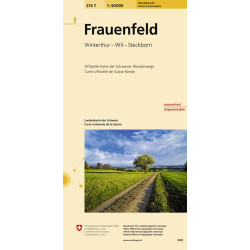 Carte randonnée FRAUENFELD PEDESTRE