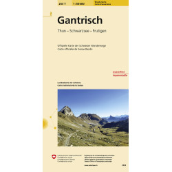 Carte randonnée GANTRISCH PEDESTRE