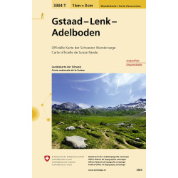 Carte randonnée GSTAAD - LENK - ADELBODEN