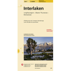 Carte randonnée INTERLAKEN PEDESTRE