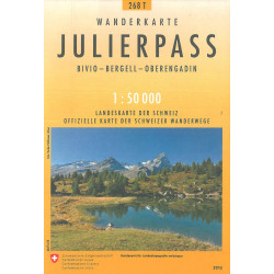 Carte randonnée JULIERPASS PEDESTRE