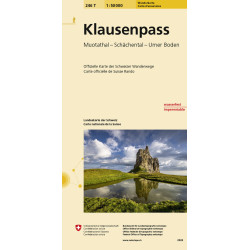 Carte randonnée KLAUSENPASS PEDESTRE