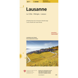 Carte randonnée LAUSANNE