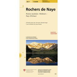 Carte randonnée ROCHERS DE NAYE PEDESTRE