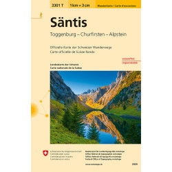 Carte randonnée SANTIS INDECHIRABLE ET RESISTANTE EAU