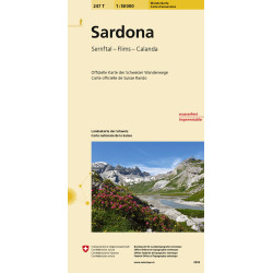 Carte randonnée SARDONA PEDESTRE