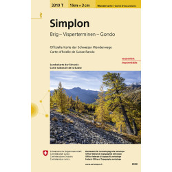 Carte randonnée SIMPLON INDECHIRABLE ET RESISTANTE EAU