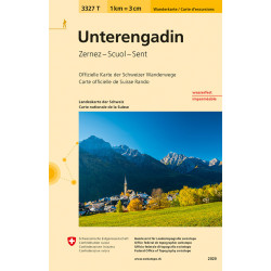 Carte randonnée UNTERENGADIN INDECHIRABLE ET RESISTANTE EAU