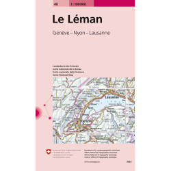 Carte randonnée LE LEMAN