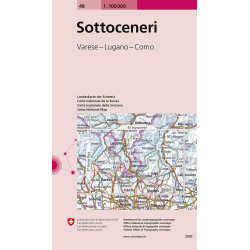 Carte randonnée SOTTO CENERI