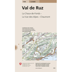 Carte randonnée VAL DE RUZ