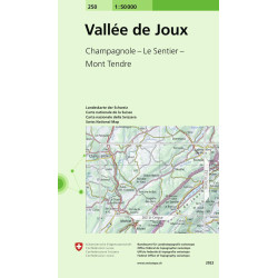 Carte randonnée VALLEE DE JOUX