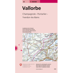 Carte randonnée VALLORBE