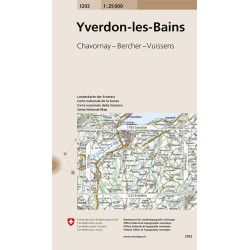 Carte randonnée YVERDON LES BAINS