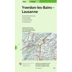 Carte randonnée YVERDON-LES-BAINS     LAUSANNE