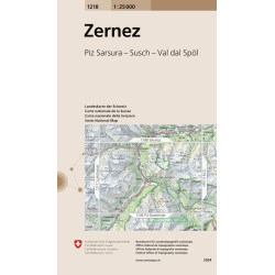 Carte randonnée ZERNEZ