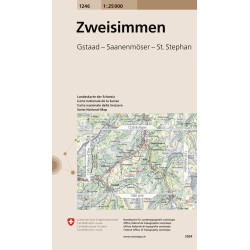 Carte randonnée ZWEISIMMEN