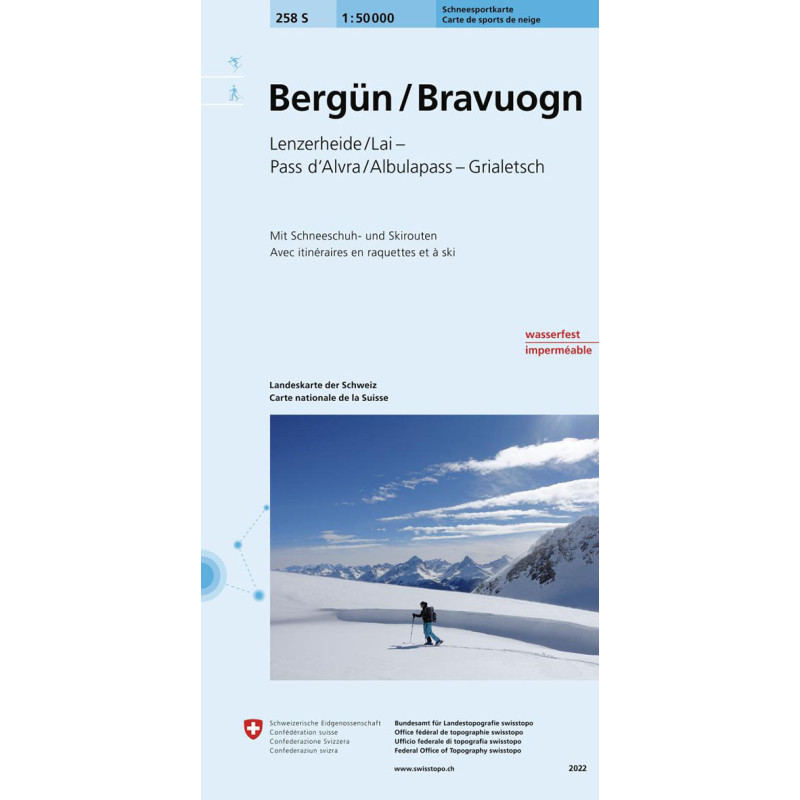 Carte randonnée BERGUN/BRAVUOGN SKI Carte randonnée BERGUN/BRAVUOGN SKI