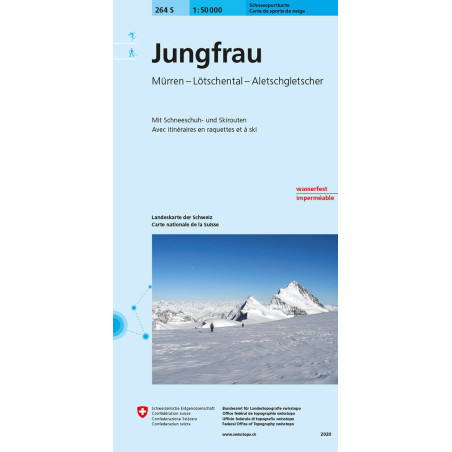 Carte randonnée JUNGFRAU SKI