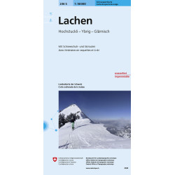 Carte randonnée LACHEN PAPIER IMPERMEABLE