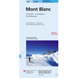 Carte randonnée MONT BLANC