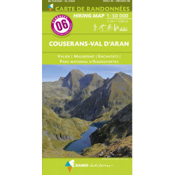 Carte randonnée 06 COUSERANS - VAL D'ARAN - VALIER MAUBERME - ENCANTATS