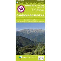 Carte randonnée 10 CANIGOU-GARROTXA PN ZONE VOLCANIQUE DE GARROTXA