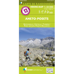 Carte randonnée 13 ANETO-POSETS - BATCHIMALA TURBON COTIELLA - PN POSETS MALADETA