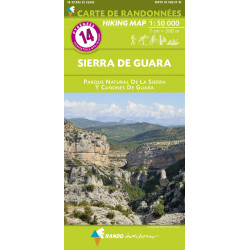 Carte randonnée 14 SIERRA DE GUARA - PN LA SIERRA Y CANONES DE GUARA