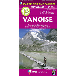 Carte randonnée A3 VANOISE - TARENTAISE - MAURIENNE PN DE LA VANOISE