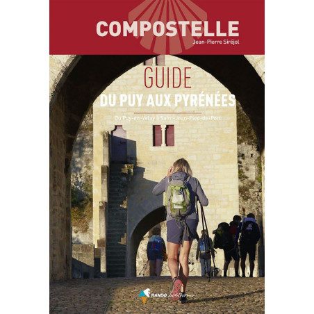 Carte randonnée COMPOSTELLE GUIDE DU PUY AUX PYRENEES