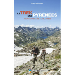 Carte randonnée LE TREK DES PYRENEES DE LA MEDITERRANEE A L'ATLANTIQUE