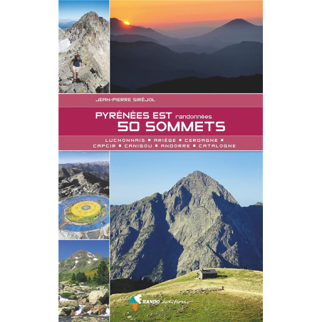 Carte randonnée PYRENEES EST - 50 SOMMETS