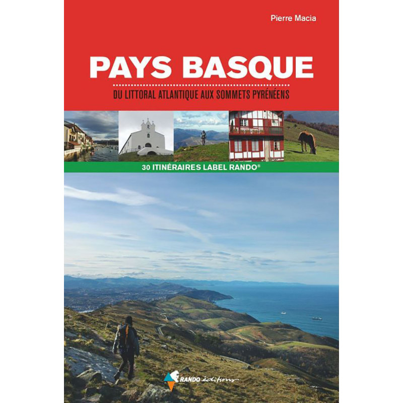 Carte randonnée PAYS BASQUE  DU LITTORAL ATLANTIQUE AUX SOMMETS PYRENEENS - LABEL RANDO