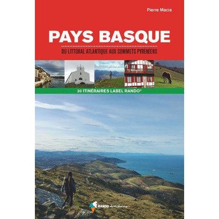 Carte randonnée PAYS BASQUE  DU LITTORAL ATLANTIQUE AUX SOMMETS PYRENEENS - LABEL RANDO