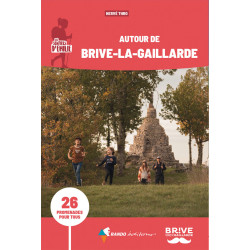 Carte randonnée AUTOUR DE BRIVE LA GAILLARDE LES SENTIERS D'EMILIE