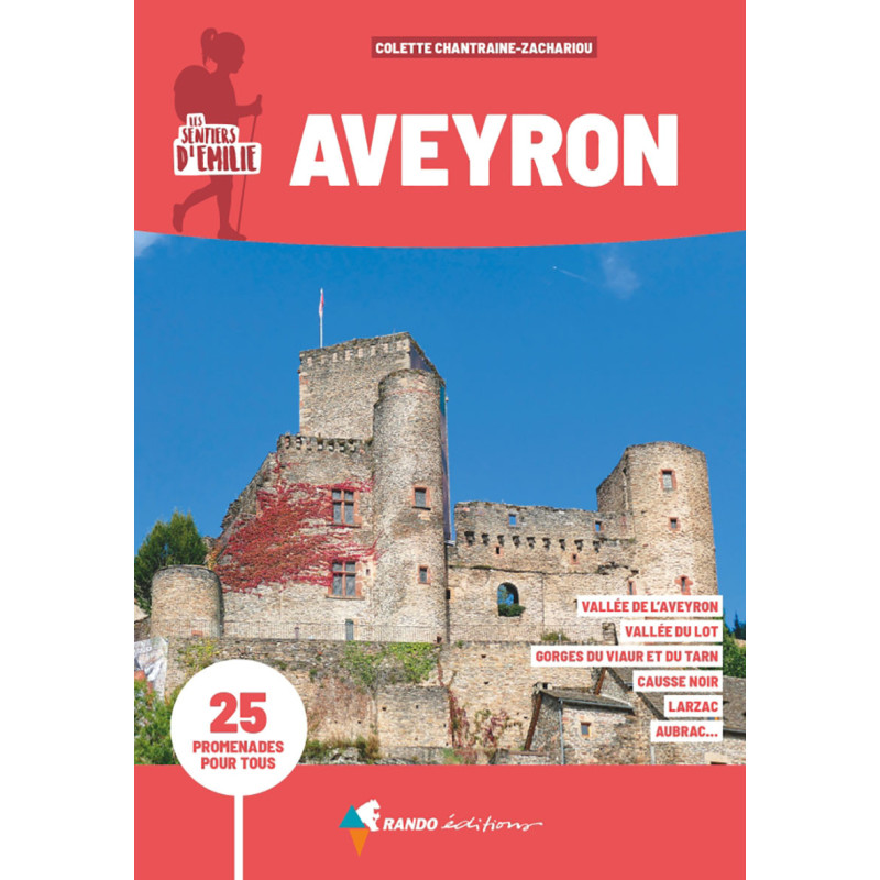 Carte randonnée AVEYRON LES SENTIERS D’EMILIE