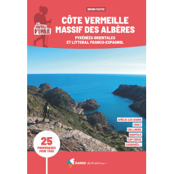 Carte randonnée COTE VERMEILLE & MASSIF DES ALBERES LES SENTIERS D'EMILIE