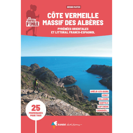 Carte randonnée COTE VERMEILLE & MASSIF DES ALBERES LES SENTIERS D'EMILIE