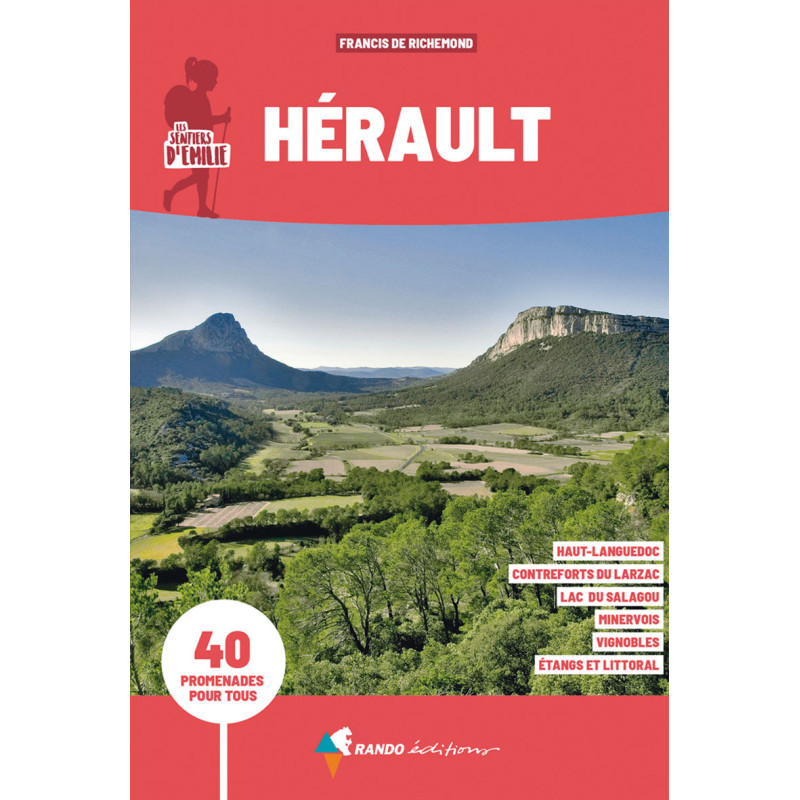 Carte randonnée HERAULT LES SENTIERS D'EMILIE Carte randonnée HERAULT LES SENTIERS D'EMILIE