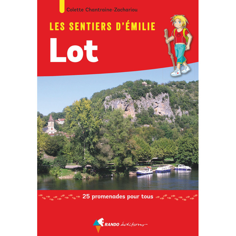 Carte randonnée LOT - LES SENTIERS D'EMILIE